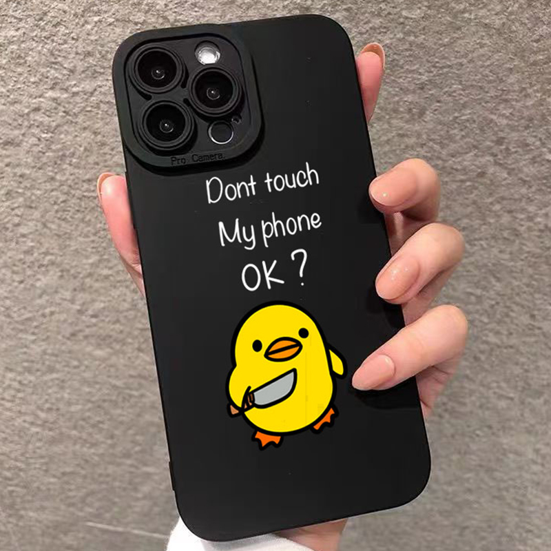 Phone Accessories Iphone - Милый минималистичный силиконовый чехол с изображением