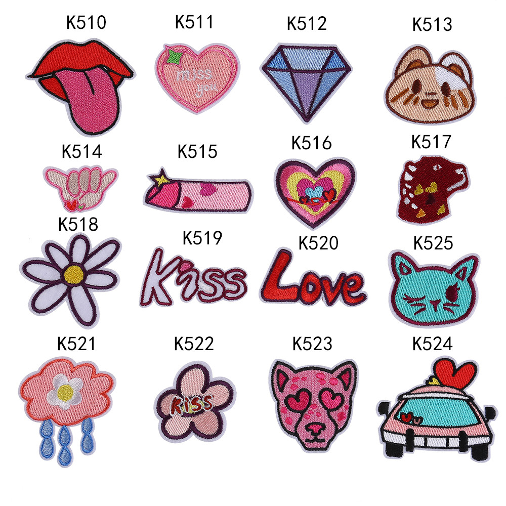 Phone Accessories Pictures - 10 шт., нашивки с вышивкой «Miss