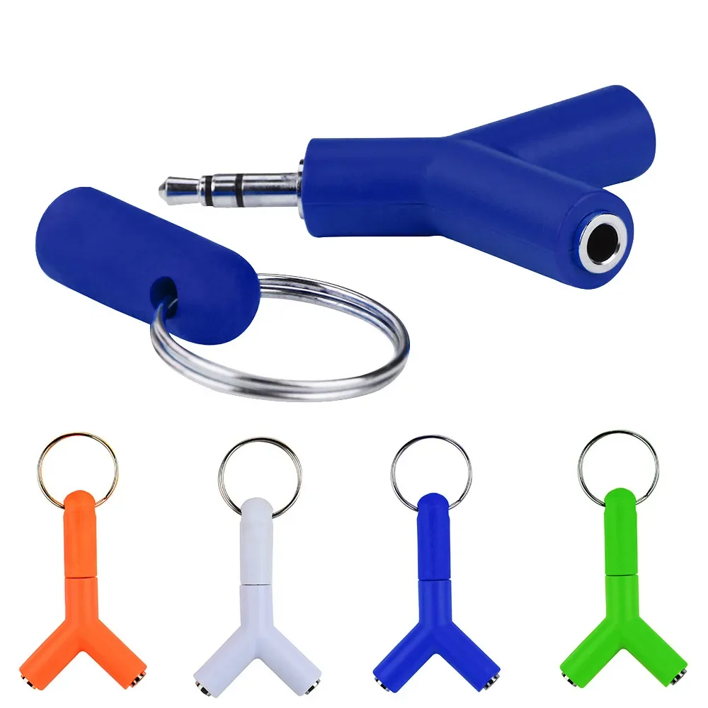 Earphone Splitter Jack - Аудио разветвитель Y-образный штекер на 2